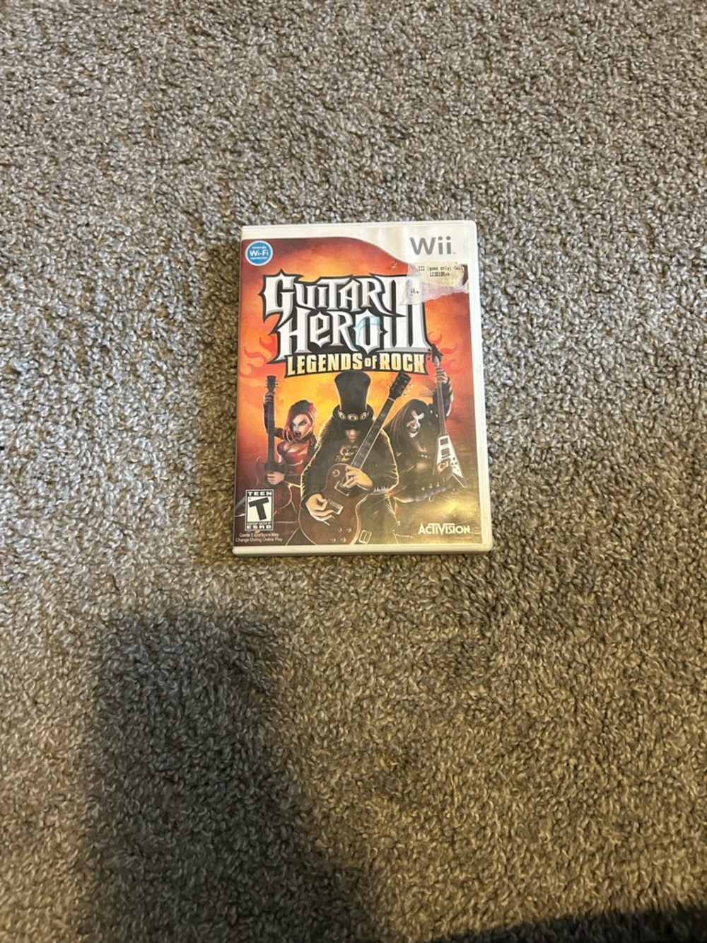 Guitar Hero III: Legends of Rock - Wii (Red/Orange)